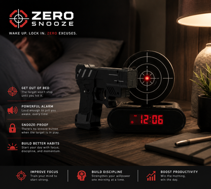 Zero Snooze™ Alarm Clock
