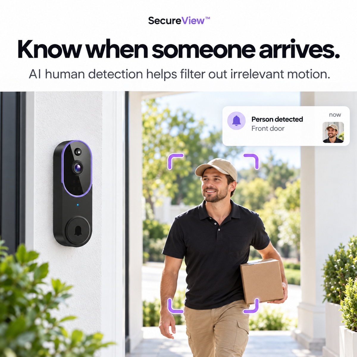 SecureView™ Wireless Doorbell Camera
