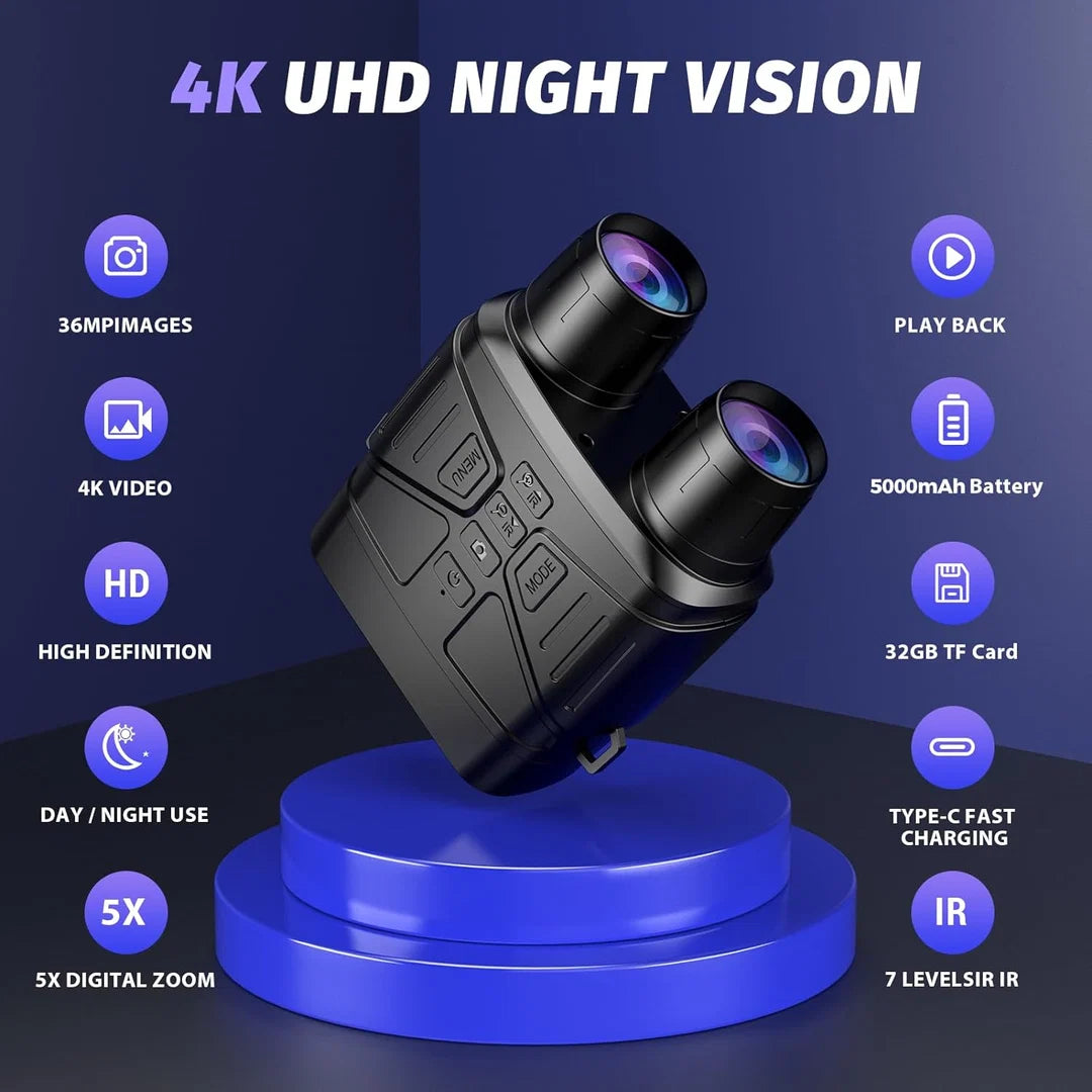 NightScout™ Pro 4K UHD Night Vision Binoculars