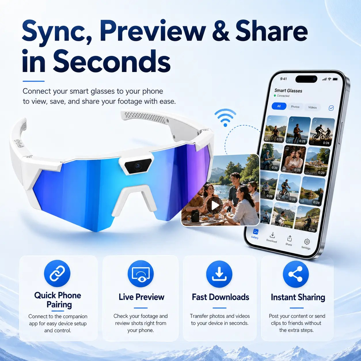 RECON™ POV Camera Glasses – HD Hands-Free Recording